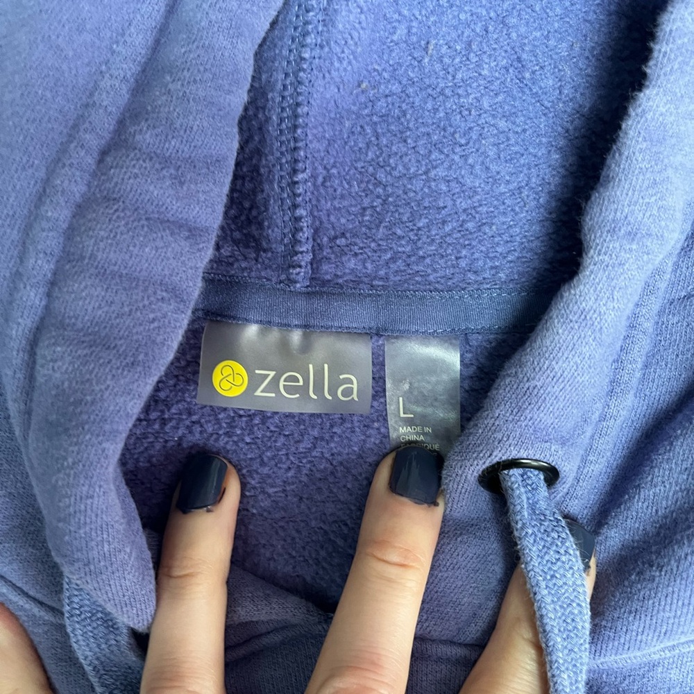 Zella Women's Indigo Hoodie Sweatshirt sz L - Picture 5 of 7